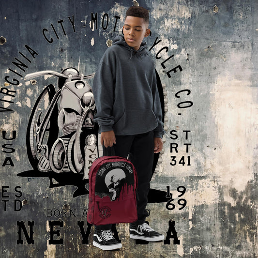 Skull Backpack backpack Virginia City Motorcycle Company Apparel in Nevada USA