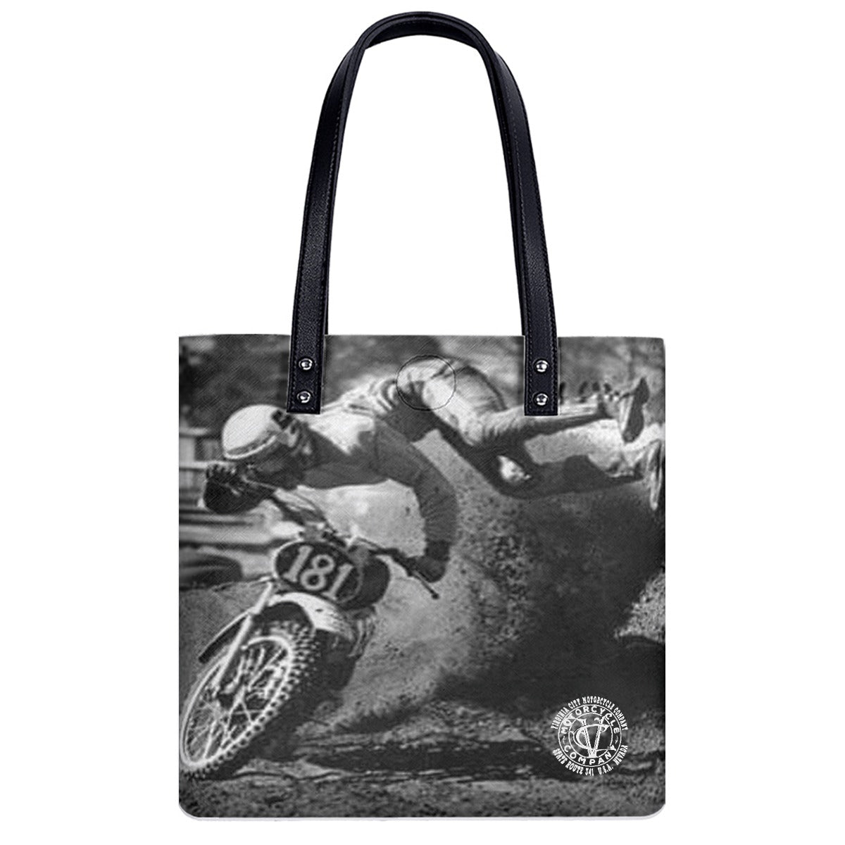 Dirt Bike #181 Waterproof Tote | Free Shipping | VC Motorcycle Co. Bag Virginia City Motorcycle Company Apparel in Nevada USA