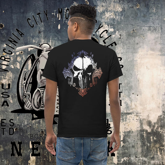 Men's classic tee for the VC VFW Men's T-Shirt Virginia City Motorcycle Company Apparel in Nevada USA