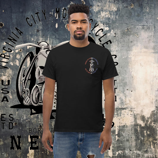 Men's classic tee for the VC VFW Men's T-Shirt Virginia City Motorcycle Company Apparel in Nevada USA