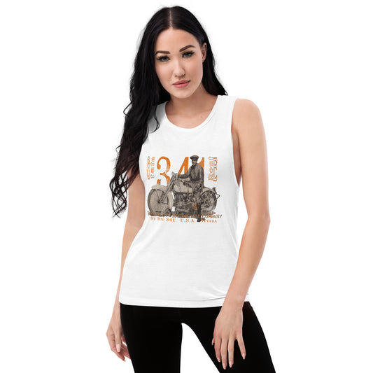 J-Model Harley "Polly" - Ladies’ Muscle Tank Ladies Tank Top Virginia City Motorcycle Company Apparel in Nevada USA