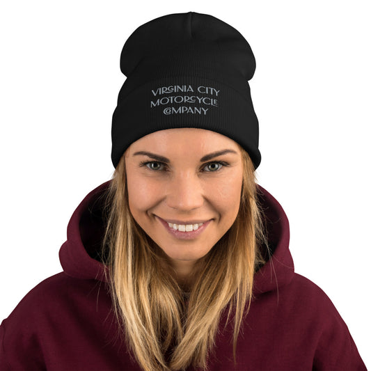 Virginia City Motorcycle Company Embroidered Beanie Hats Virginia City Motorcycle Company Apparel