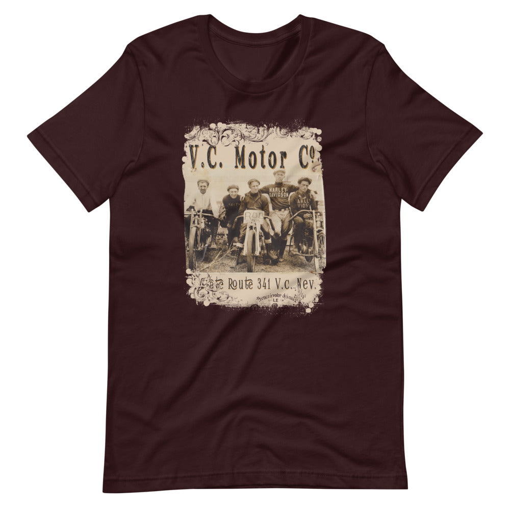 1920's Motorcycle Club Short-Sleeve T-Shirt Men's T-Shirt Virginia City Motorcycle Company Apparel