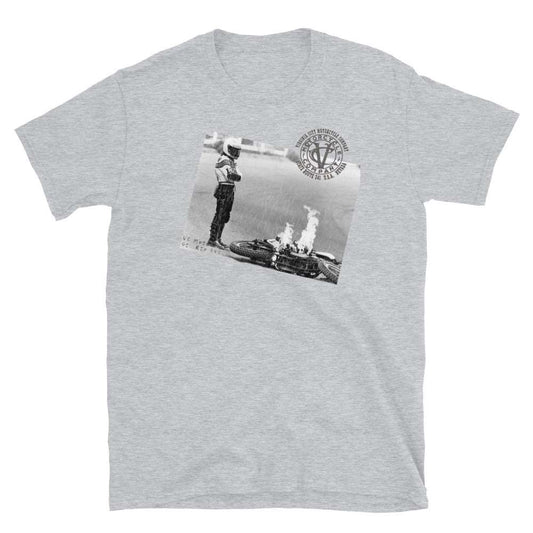 Bike on Fire - Short-Sleeve Motorcycle T-Shirt Men's T-Shirt Virginia City Motorcycle Company Apparel