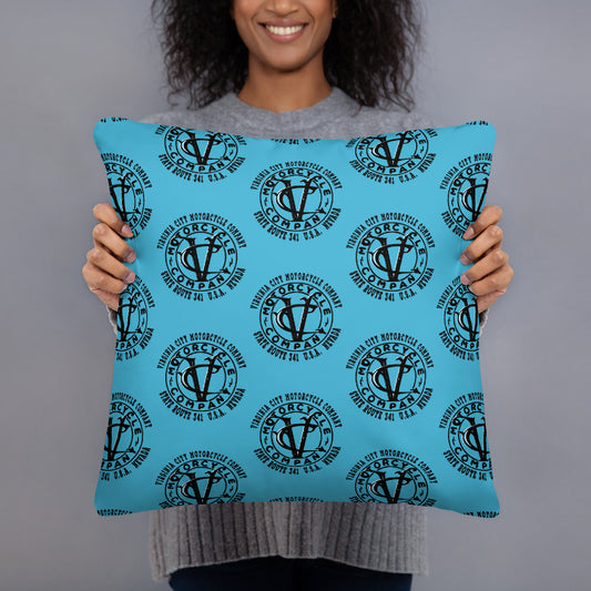 Vintage Racer #25 Motorcycle Pillow pillow Virginia City Motorcycle Company Apparel