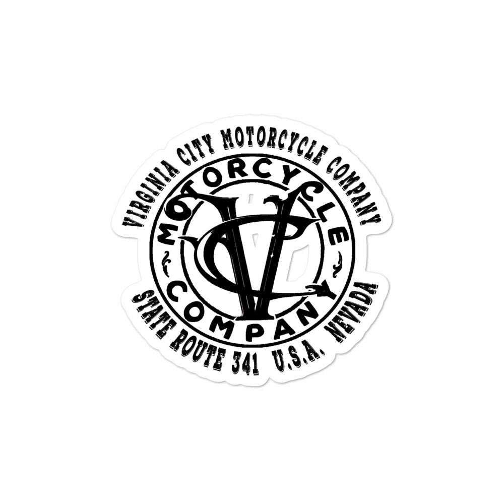 VC Motor Co Logo sticker Stickers Virginia City Motorcycle Company Apparel