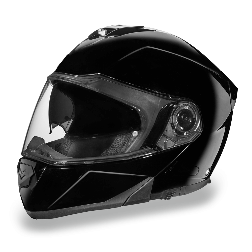 MG1-A D.O.T. DAYTONA GLIDE - HI-GLOSS BLACK Modular Helmets Virginia City Motorcycle Company Apparel 