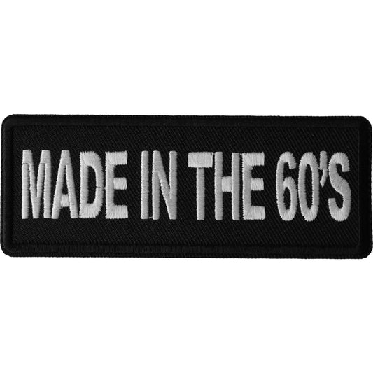 P6674 Made in the 60s Novelty Iron on Patch Patches Virginia City Motorcycle Company Apparel 