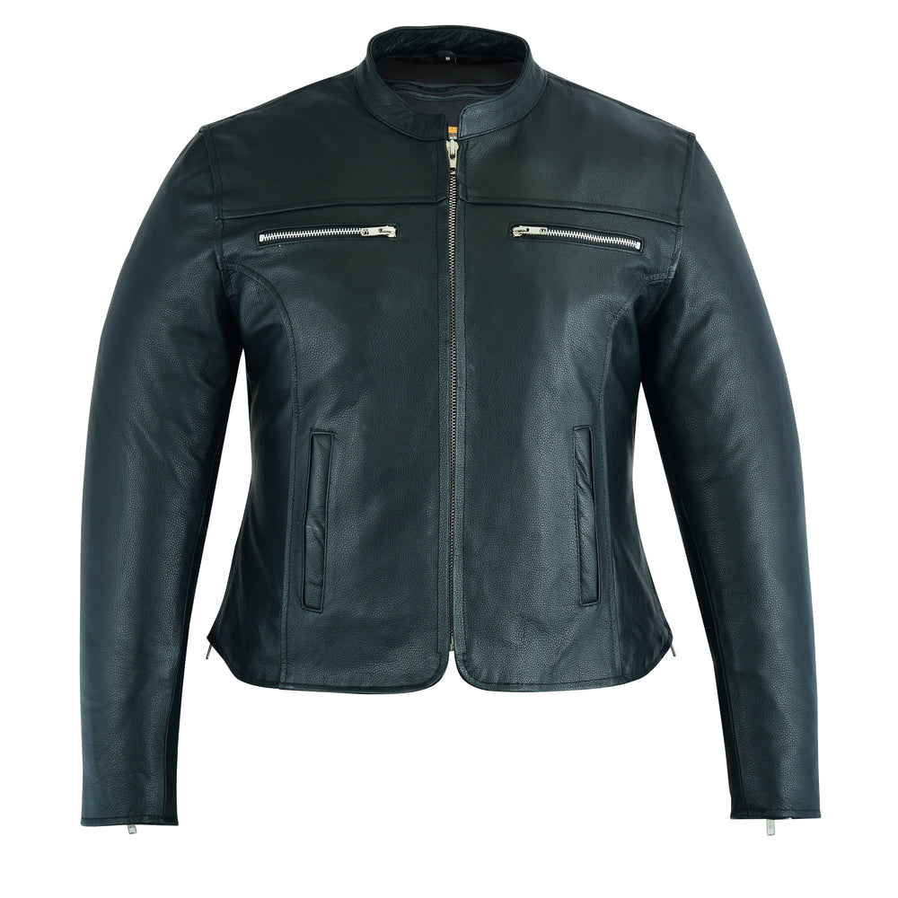 DS839 Women's Full Cut Jacket /Jazzy look Women's Leather Motorcycle Jackets Virginia City Motorcycle Company Apparel 