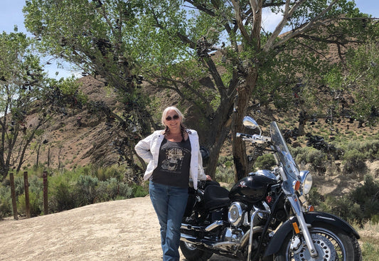 Solo motorcycle ride to Middlegate Nevada on Highway 50, the Loneliest Road in America