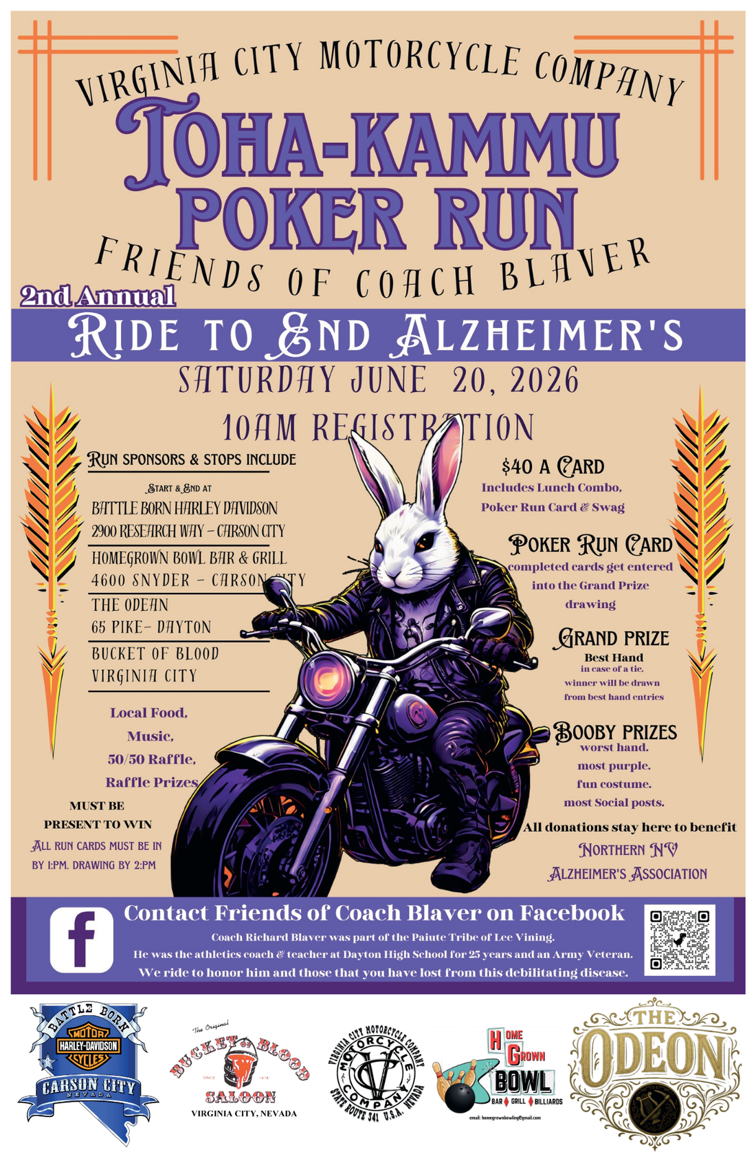 Toha-Kammu MC Poker Run for Alzheimer's - June