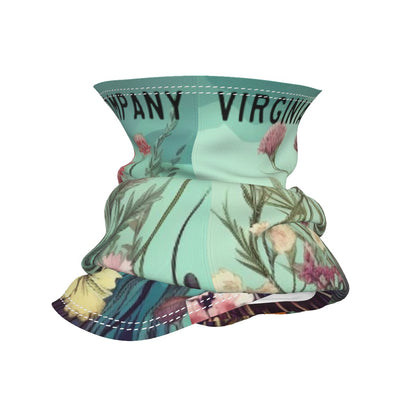 Neck Gaiter with Multi-Colored Wildflowers Print - Lightweight & Breathable for Summer Half Facemasks Virginia City Motorcycle Company Apparel in Nevada USA