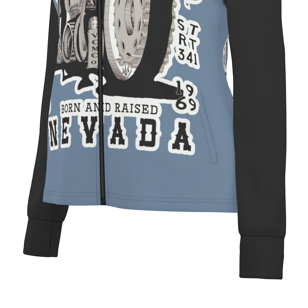 Born and Raised Nevada Motorcycle Jacket  Virginia City Motorcycle Company Apparel in Nevada USA