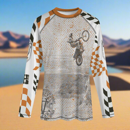 Jump Higher #dirtshirt Men's Long Sleeve Riding Shirt vcgp Virginia City Motorcycle Company Apparel in Nevada USA