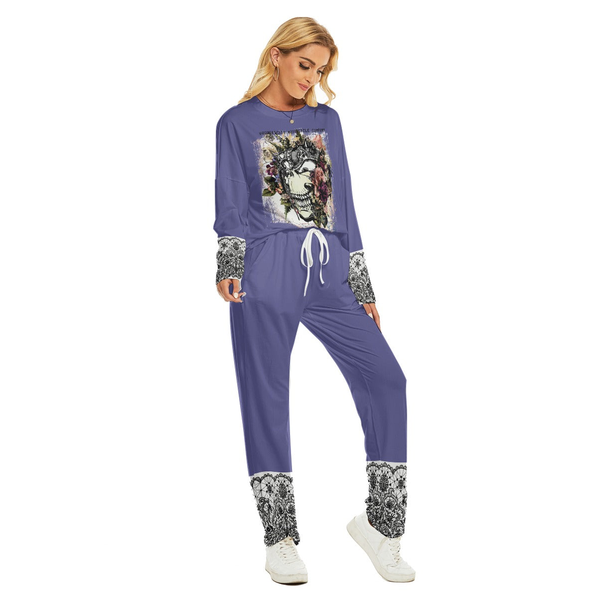 Fragile Like A Bomb Blue Loungewear Set | VCMCo.  Virginia City Motorcycle Company Apparel in Nevada USA