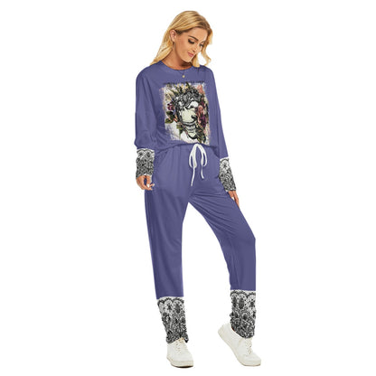 Fragile Like A Bomb Blue Loungewear Set | VCMCo.  Virginia City Motorcycle Company Apparel in Nevada USA