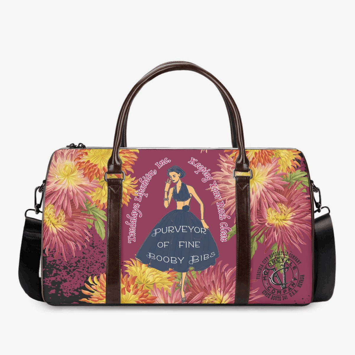 Tandalaya Lipschitz Inc. Ad Duffle Bag | Motorcycle Travel Bag with Free Shipping