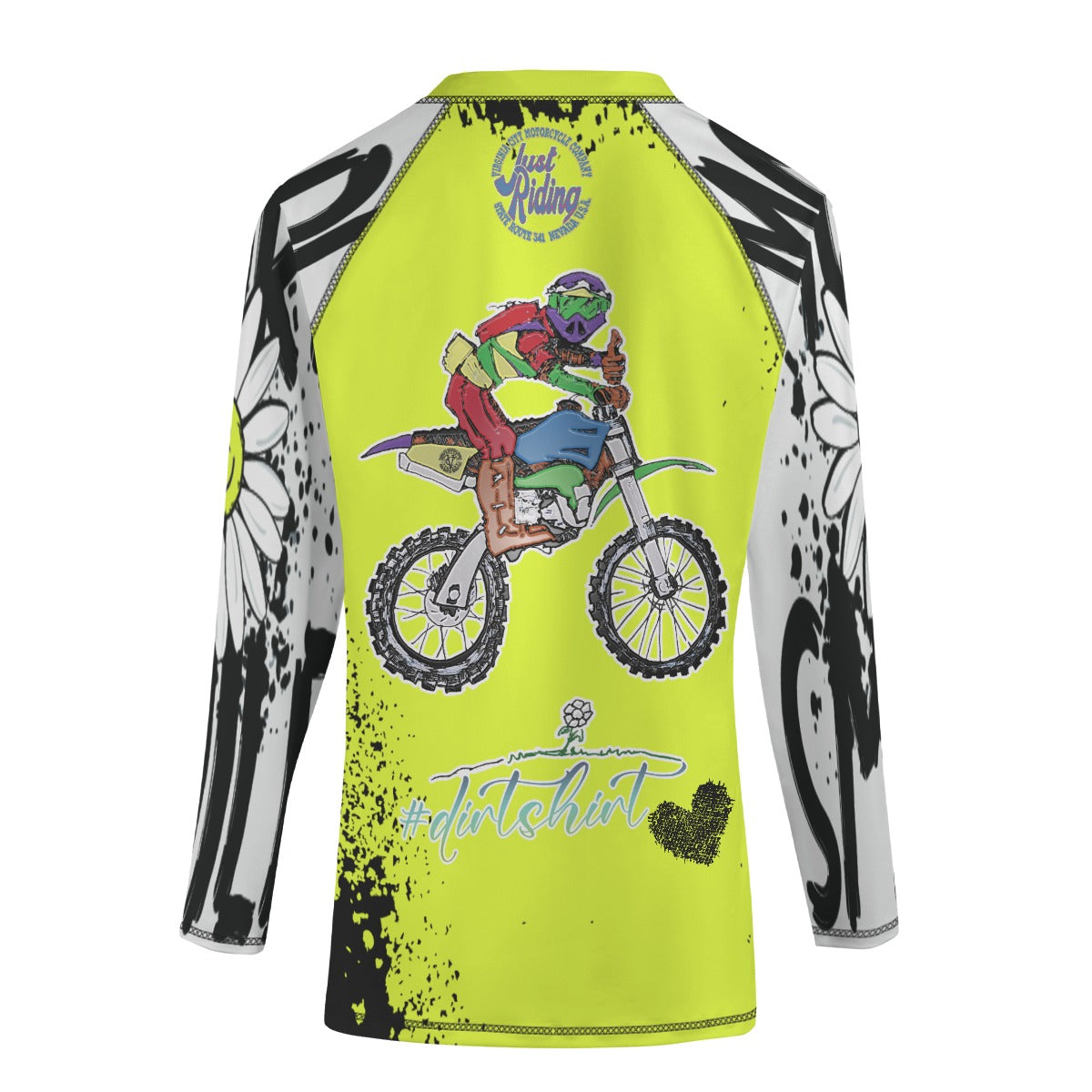 More Smile #dirtshirt long sleeve dirt bike riding shirt Kids Shirt Virginia City Motorcycle Company Apparel in Nevada USA