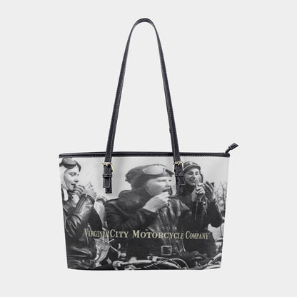 Lipstick Ladies Premium Tote Bag  Virginia City Motorcycle Company Apparel in Nevada USA