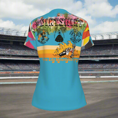 Women's Dirt Bike Fun Slogan T-Shirt | Round Neck | 100% Cotton vcgp Virginia City Motorcycle Company Apparel in Nevada USA