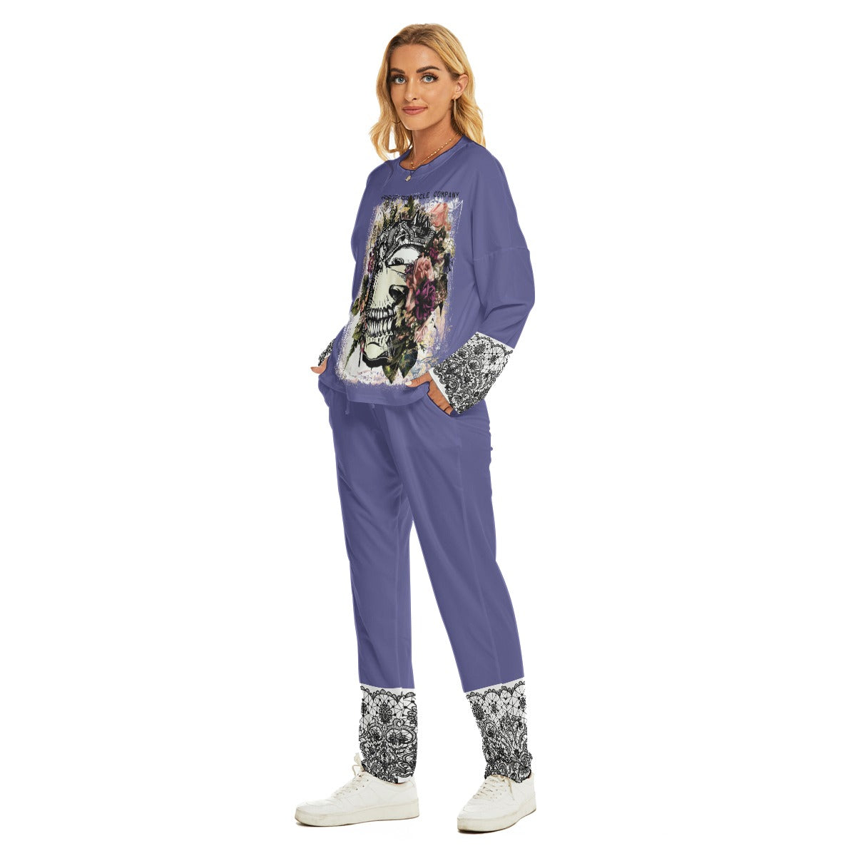 Fragile Like A Bomb Blue Loungewear Set | VCMCo.  Virginia City Motorcycle Company Apparel in Nevada USA