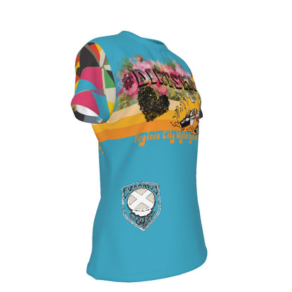 Women's Dirt Bike Fun Slogan T-Shirt | Round Neck | 100% Cotton vcgp Virginia City Motorcycle Company Apparel in Nevada USA