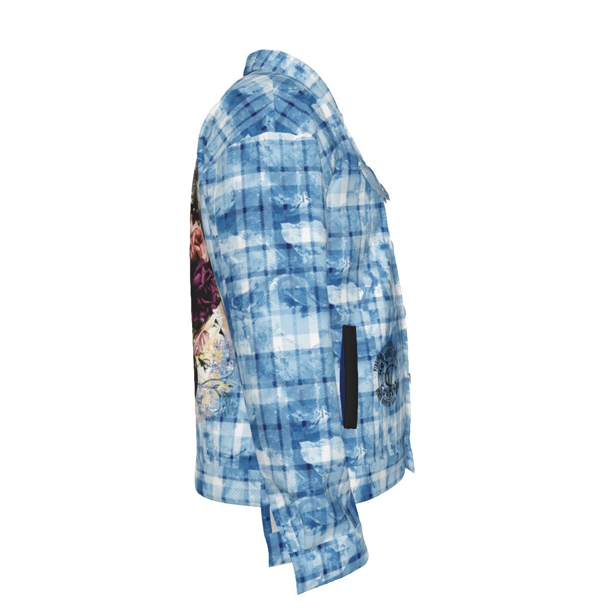 Steampunk Skull Blue Plaid Women's Jacket | VCMCo. Women's Textile Motorcycle Jackets Virginia City Motorcycle Company Apparel in Nevada USA