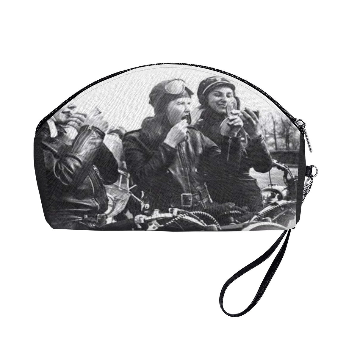 Motorcycle Babes Cosmetic Bag | Bold Biker Style Makeup & Travel Organizer