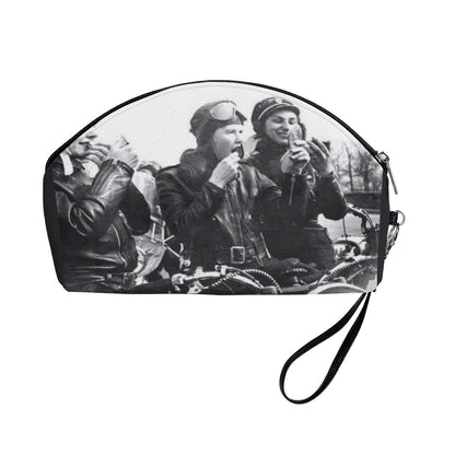 Motorcycle Babes Cosmetic Bag | Bold Biker Style Makeup & Travel Organizer