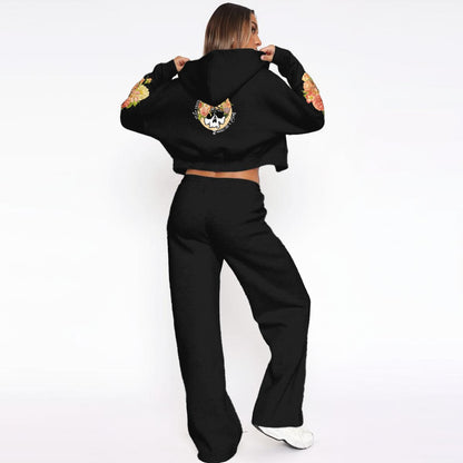 Fragile Like a Bomb | Women’s Tracksuit With Fleece lounge wear Virginia City Motorcycle Company Apparel in Nevada USA