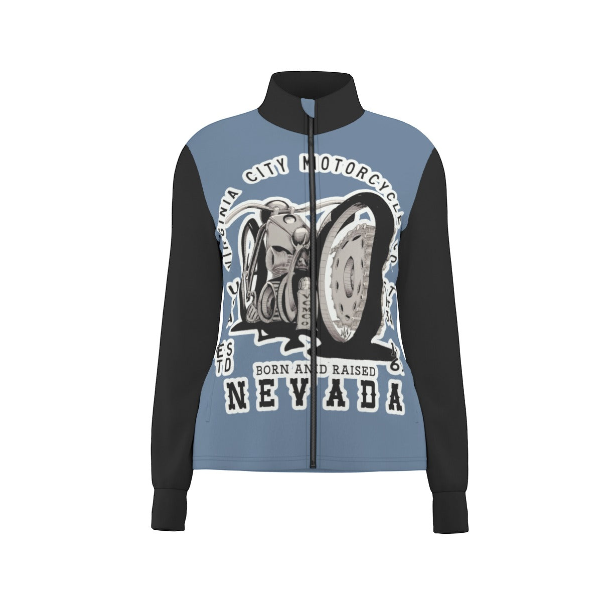 Born and Raised Nevada Motorcycle Jacket  Virginia City Motorcycle Company Apparel in Nevada USA