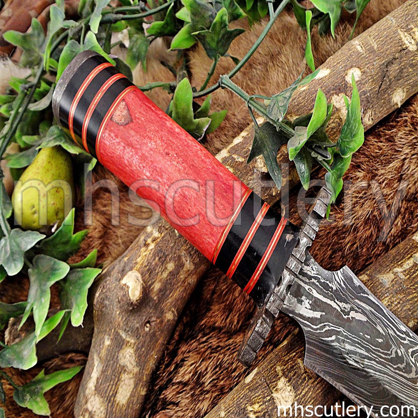 Custom Hand Forged Damascus Steel Hunters Dagger