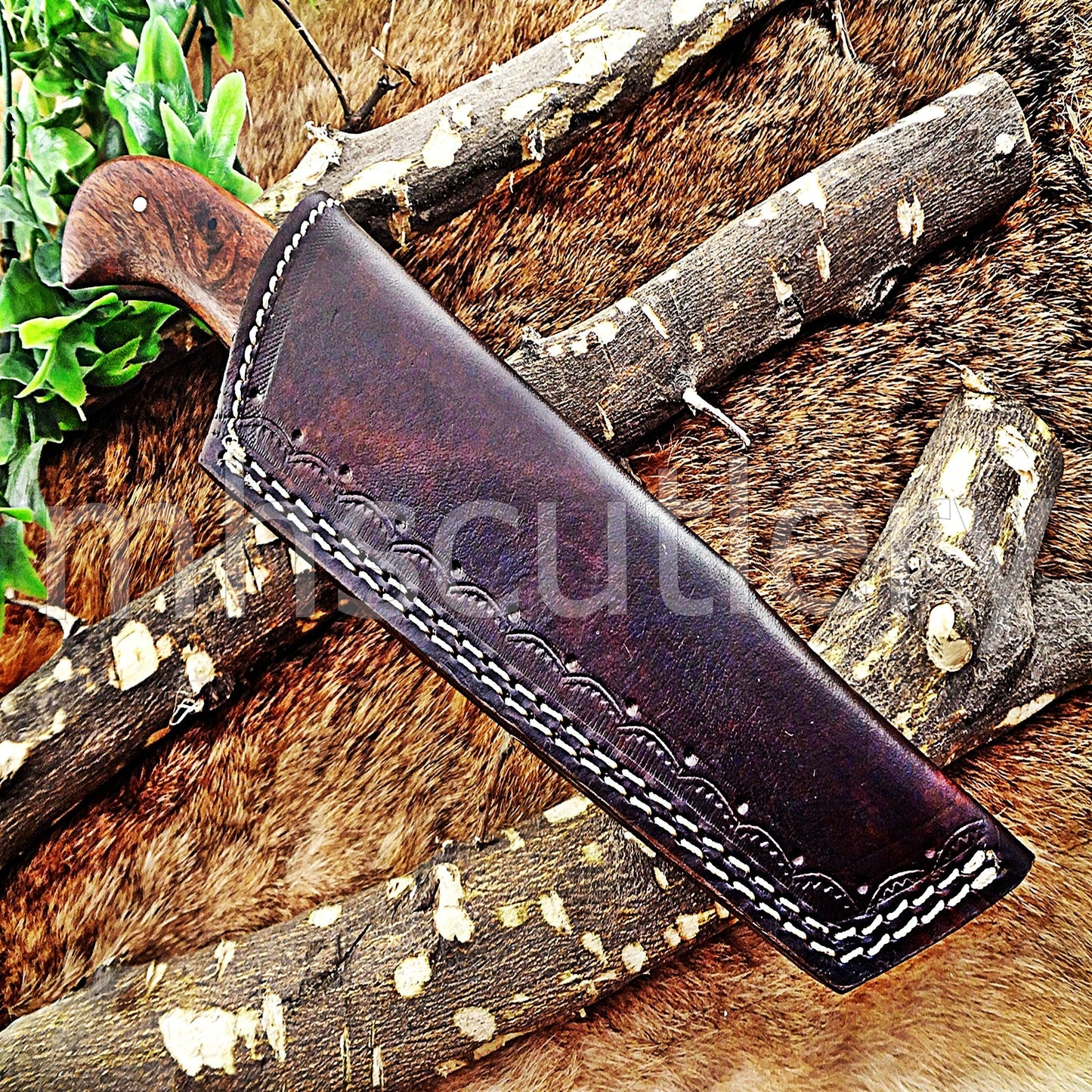 Hand Forged Tactical Tanto Damascus Steel Skinner Hunting Knife