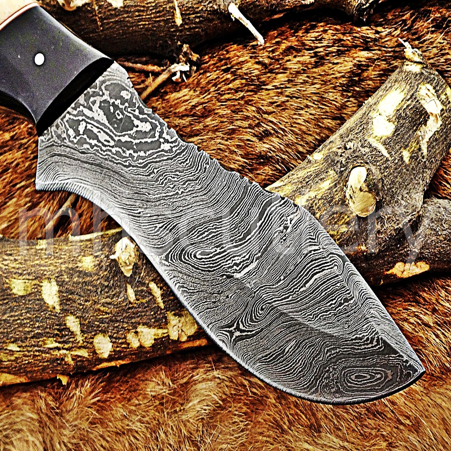 Custom Made Damascus Steel Tactical Hunter Skinning Knife