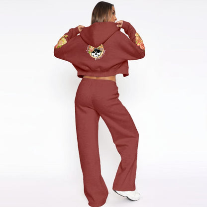 Fragile Like a Bomb | Women’s Tracksuit With Fleece lounge wear Virginia City Motorcycle Company Apparel in Nevada USA