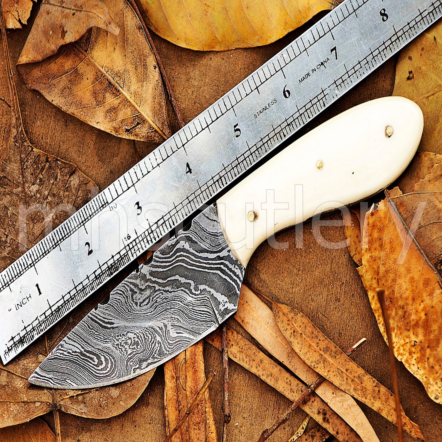 Handmade Mini Skinner Damascus Steel Knife