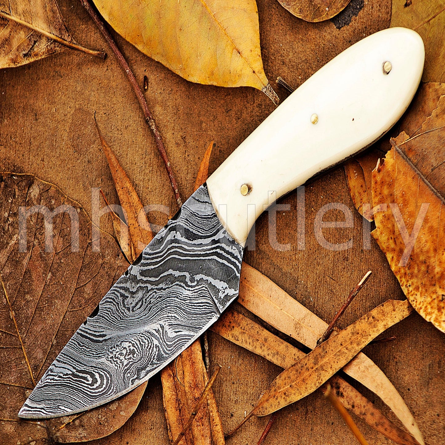 Handmade Mini Skinner Damascus Steel Knife