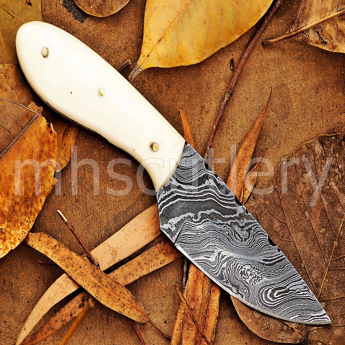 Handmade Mini Skinner Damascus Steel Knife