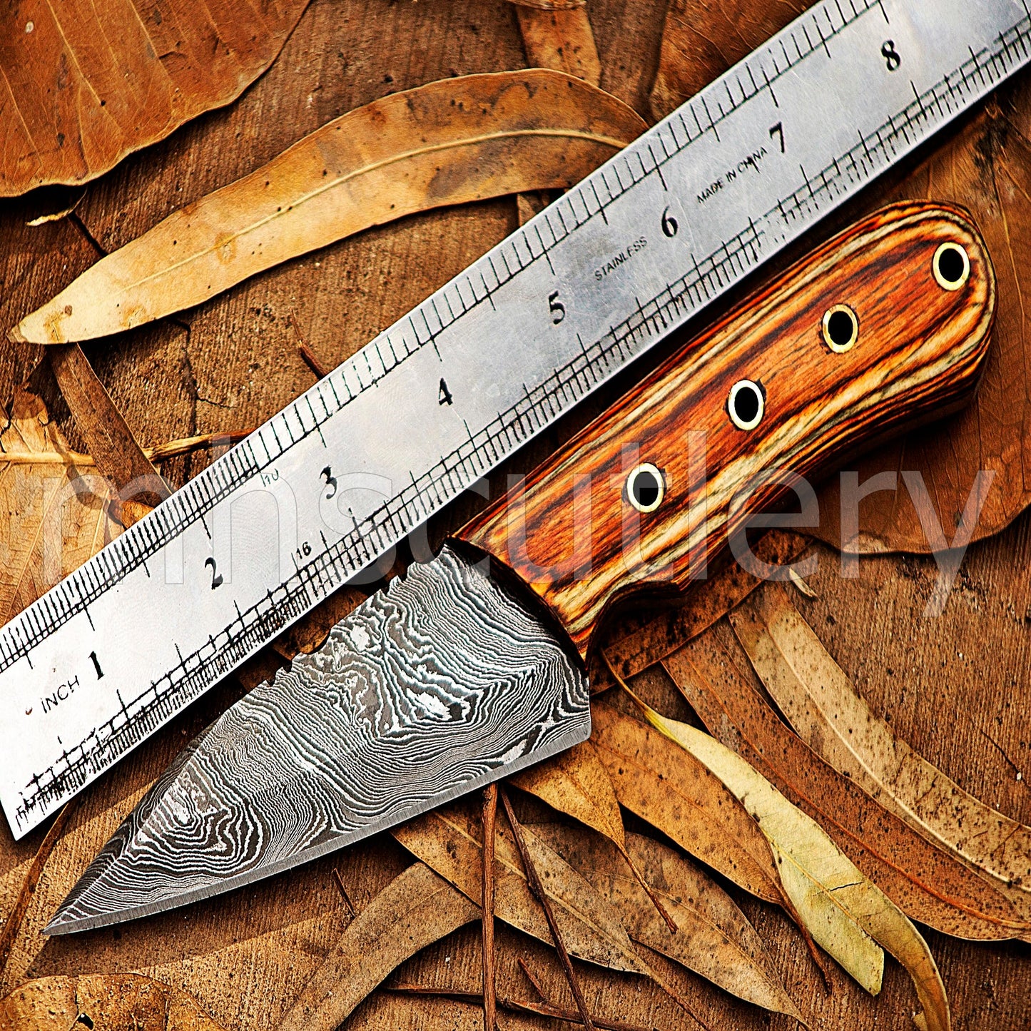 Handmade Damascus Steel Tactical Hunting Skinner Knife