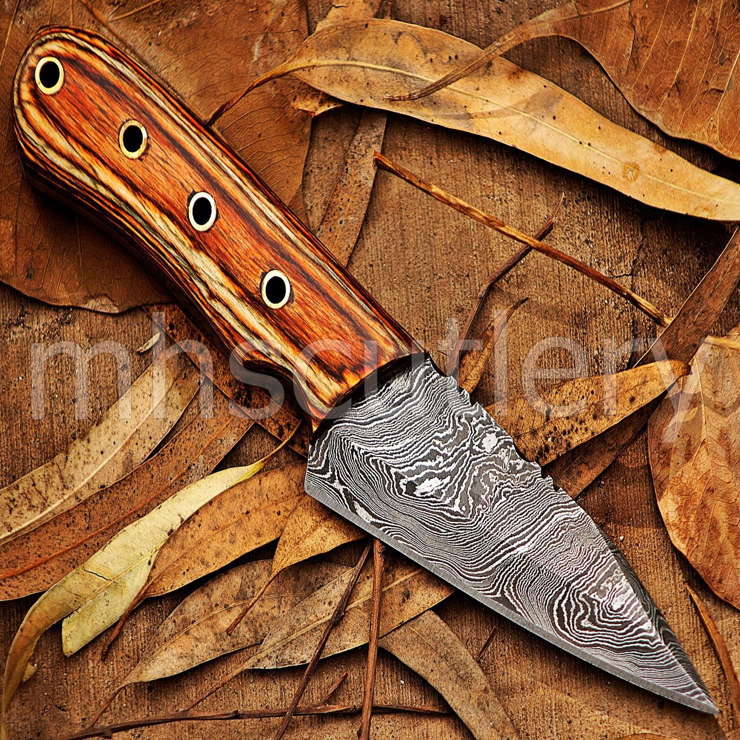 Handmade Damascus Steel Tactical Hunting Skinner Knife