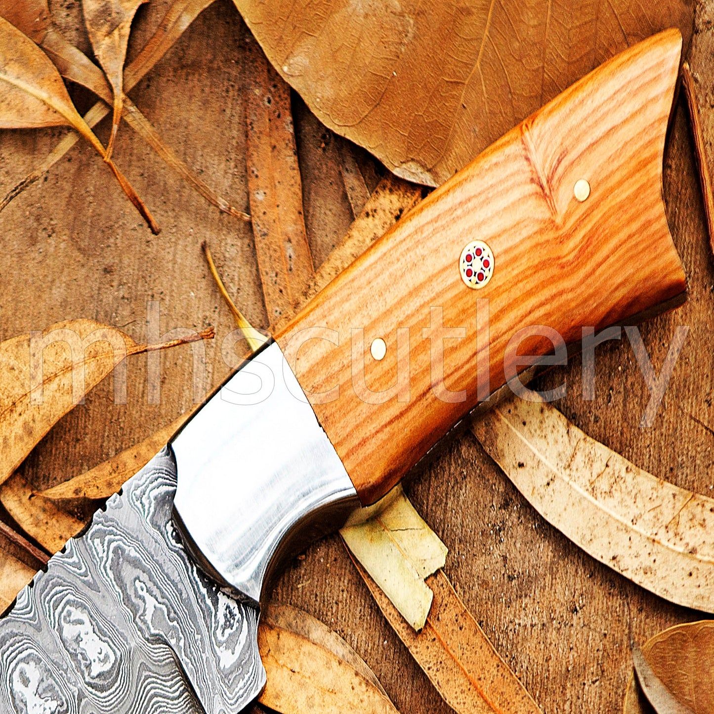 Custom Handmade Damascus Steel Skinner Knife