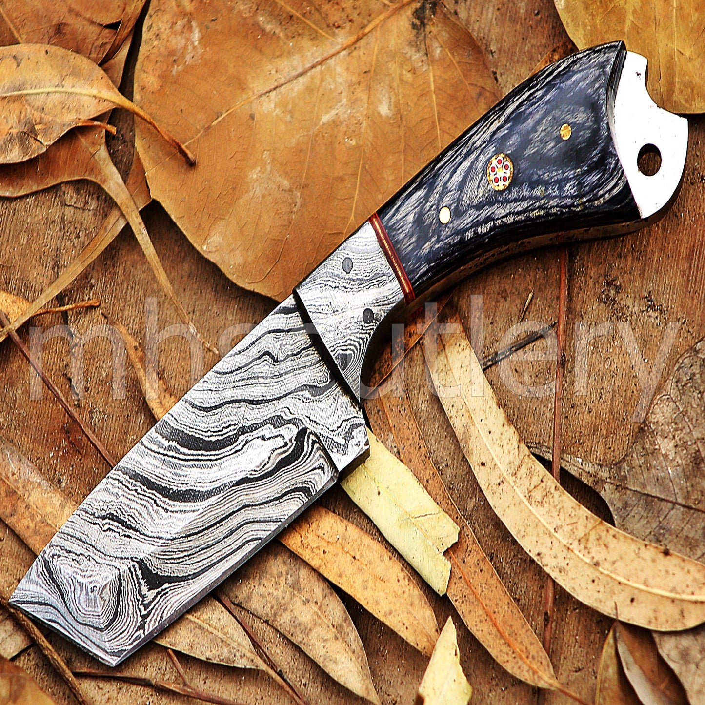 Custom Hand Forged Damascus Steel Tanto