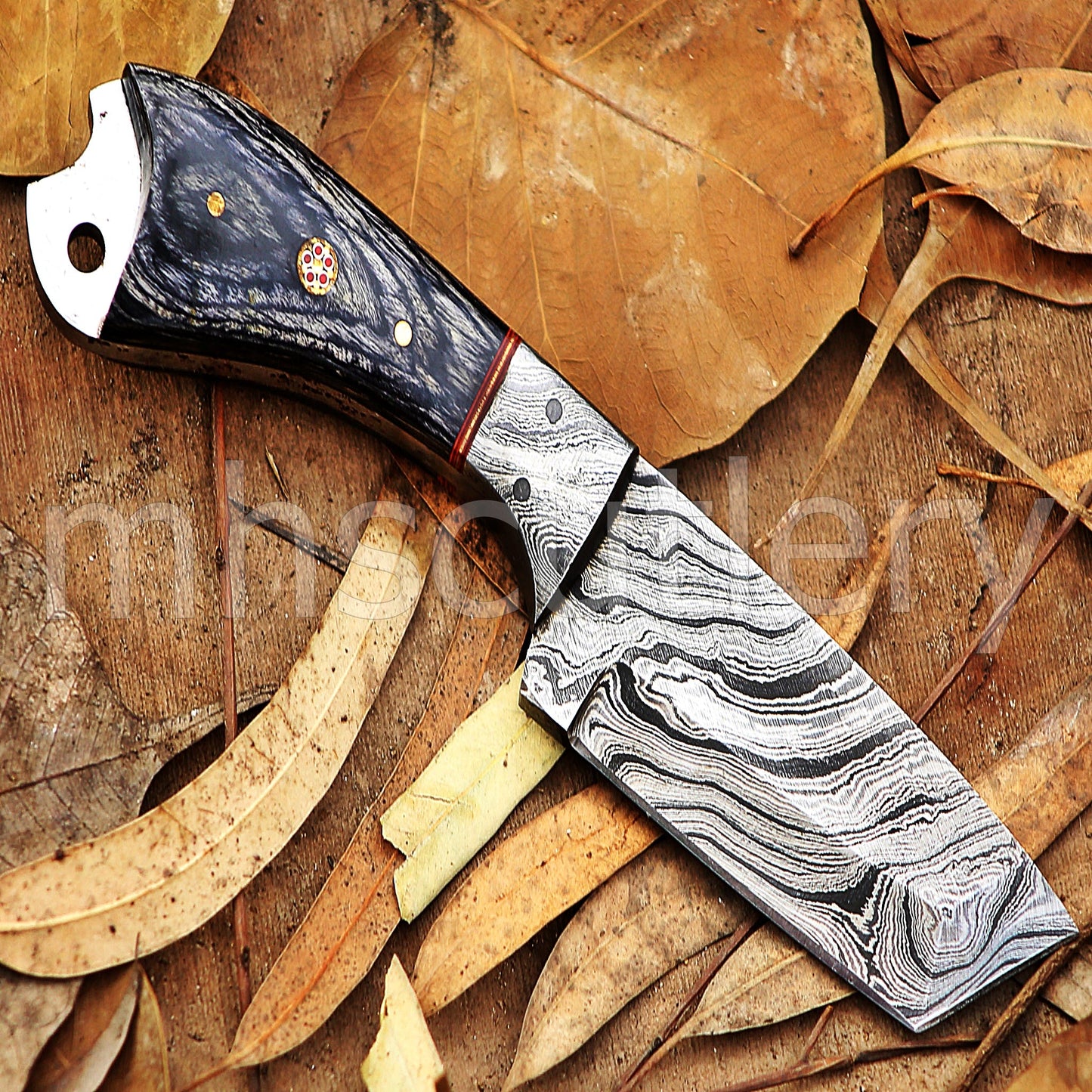 Custom Hand Forged Damascus Steel Tanto