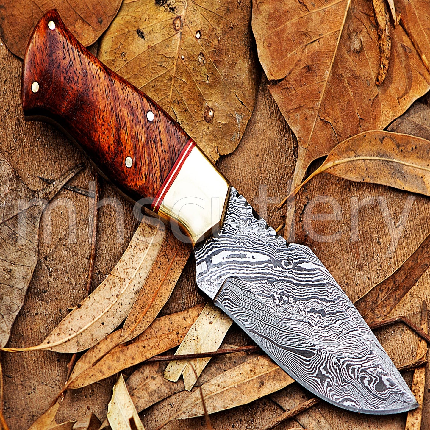 Damascus Steel Tactical Fixed Blade Skinner Knife