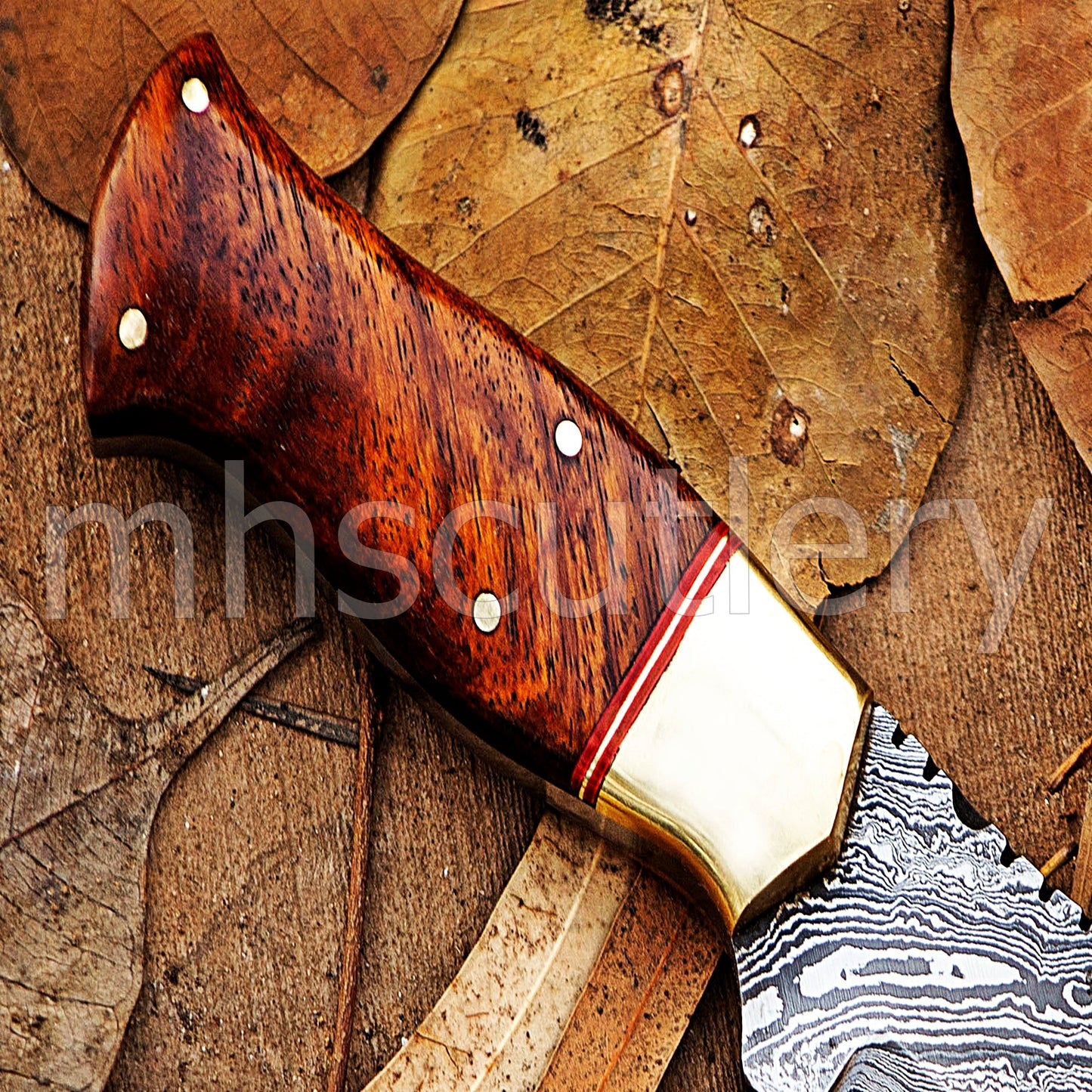 Damascus Steel Tactical Fixed Blade Skinner Knife