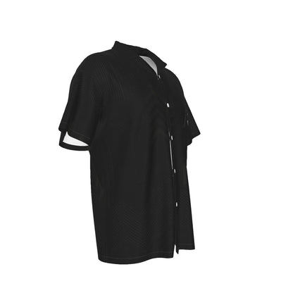 VCMCo. Indian Chief Men's Hawaiian short sleeve shirt tone on tone graphics angled side view.