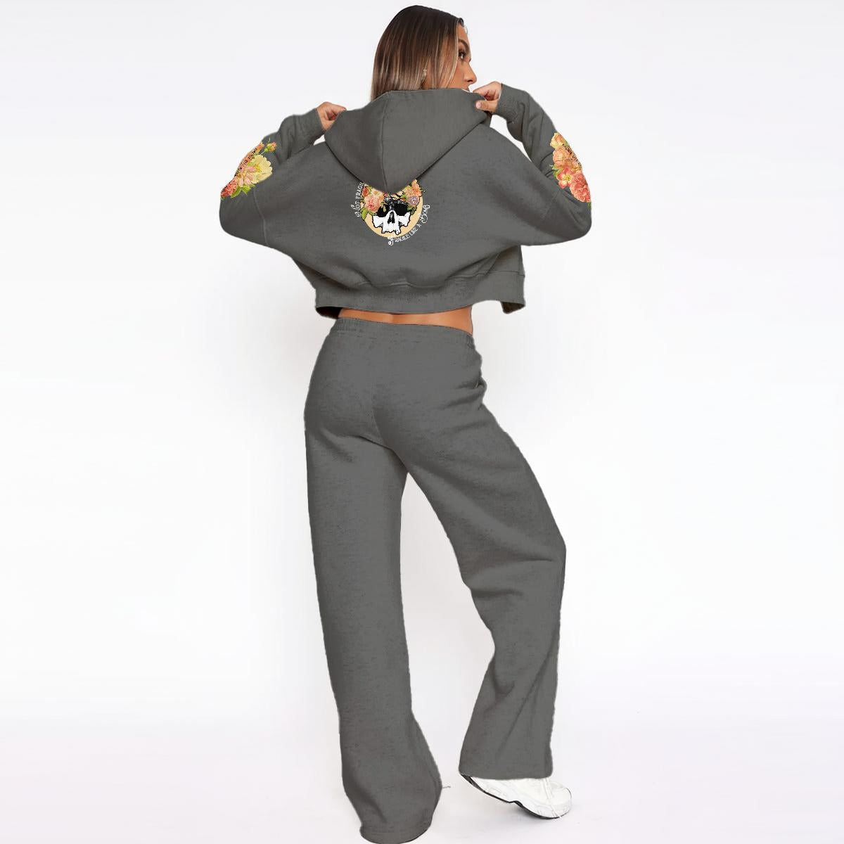 Fragile Like a Bomb | Women’s Tracksuit With Fleece lounge wear Virginia City Motorcycle Company Apparel in Nevada USA