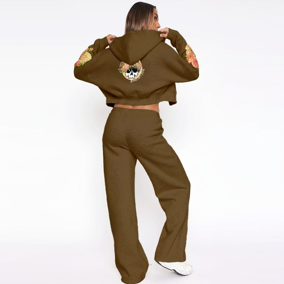 Fragile Like a Bomb | Women’s Tracksuit With Fleece lounge wear Virginia City Motorcycle Company Apparel in Nevada USA