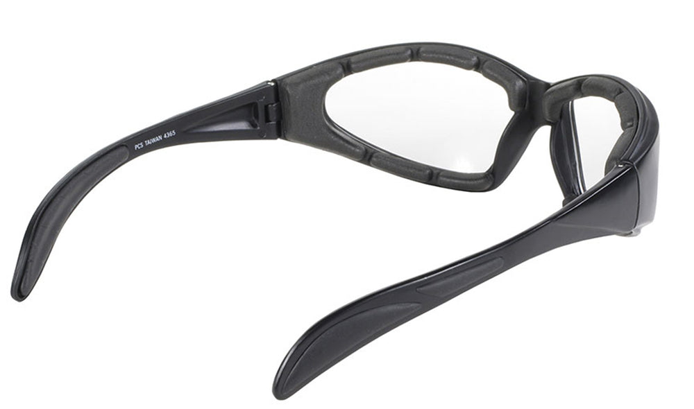 4365 Chopper Black Frame with Clear Lens Sunglasses