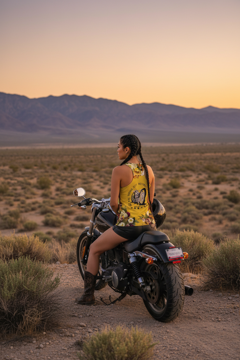 Nevada tank top back view lifestyle shot